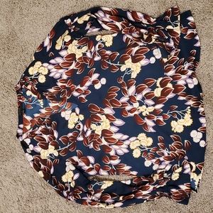 Ann Taylor Blue Poet Sleeve Tunic Blouse